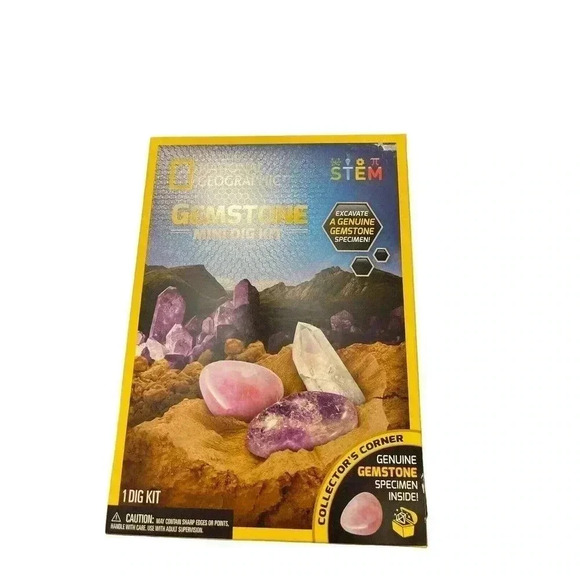 National Geographic Gemstone Mini Dig Kit Suprise Activity Educational Science - Picture 1 of 2